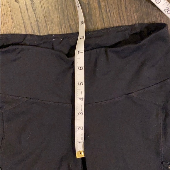 Athleta Black Crop Cropped Leggings Zip Pockets XS - Picture 3 of 9